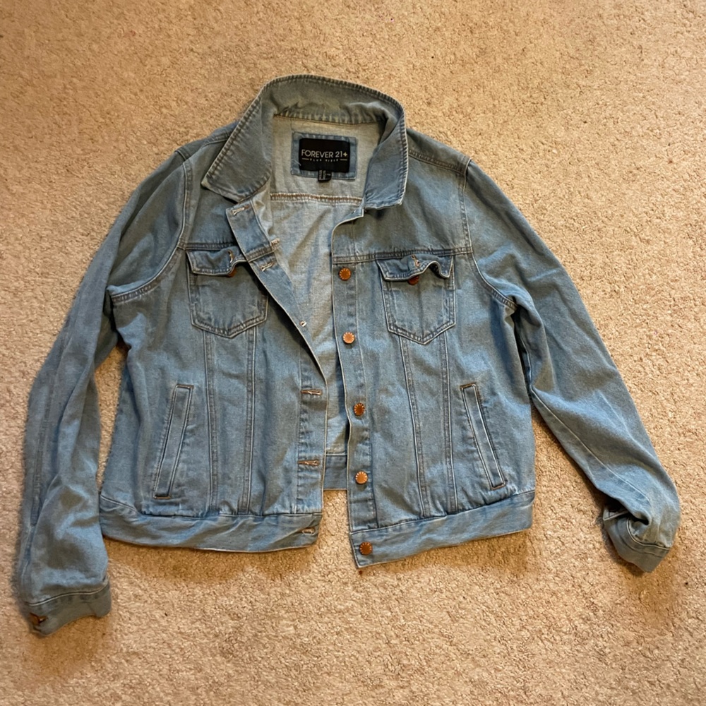 Forever 21 Blue jean jacket 2X